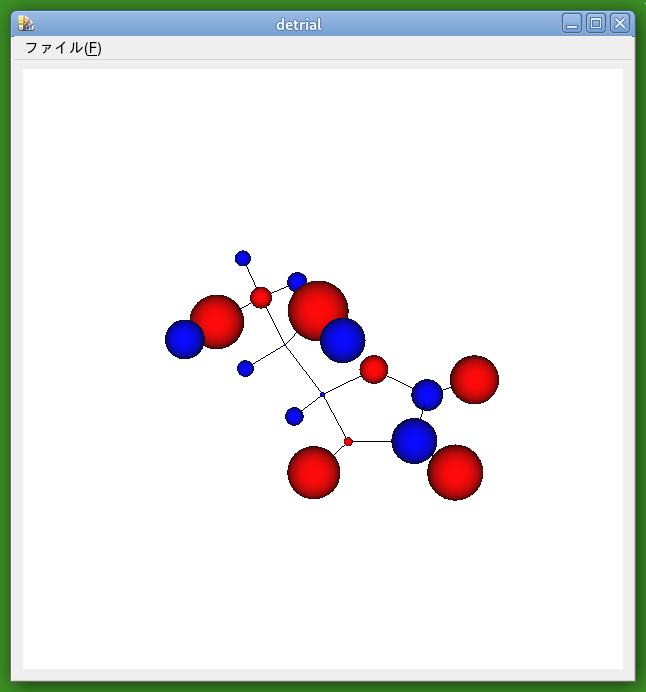 アスコルビン酸ラジカルアニオンの Mulliken 電荷を表示