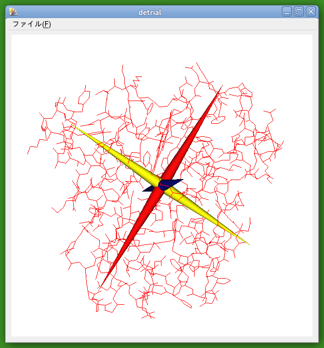 固有ベクトルの検知例