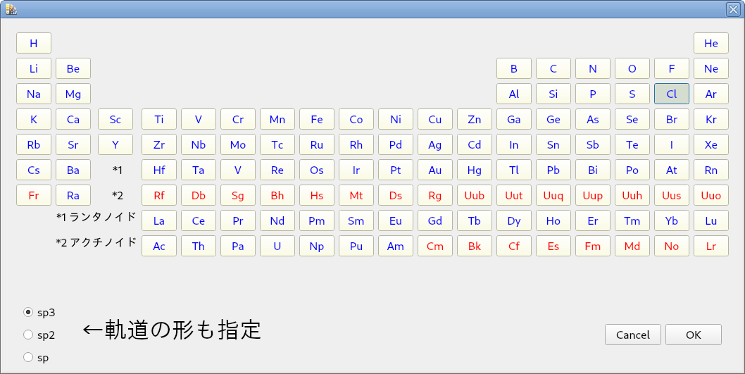 [分岐と伸長] 用ダイアログ