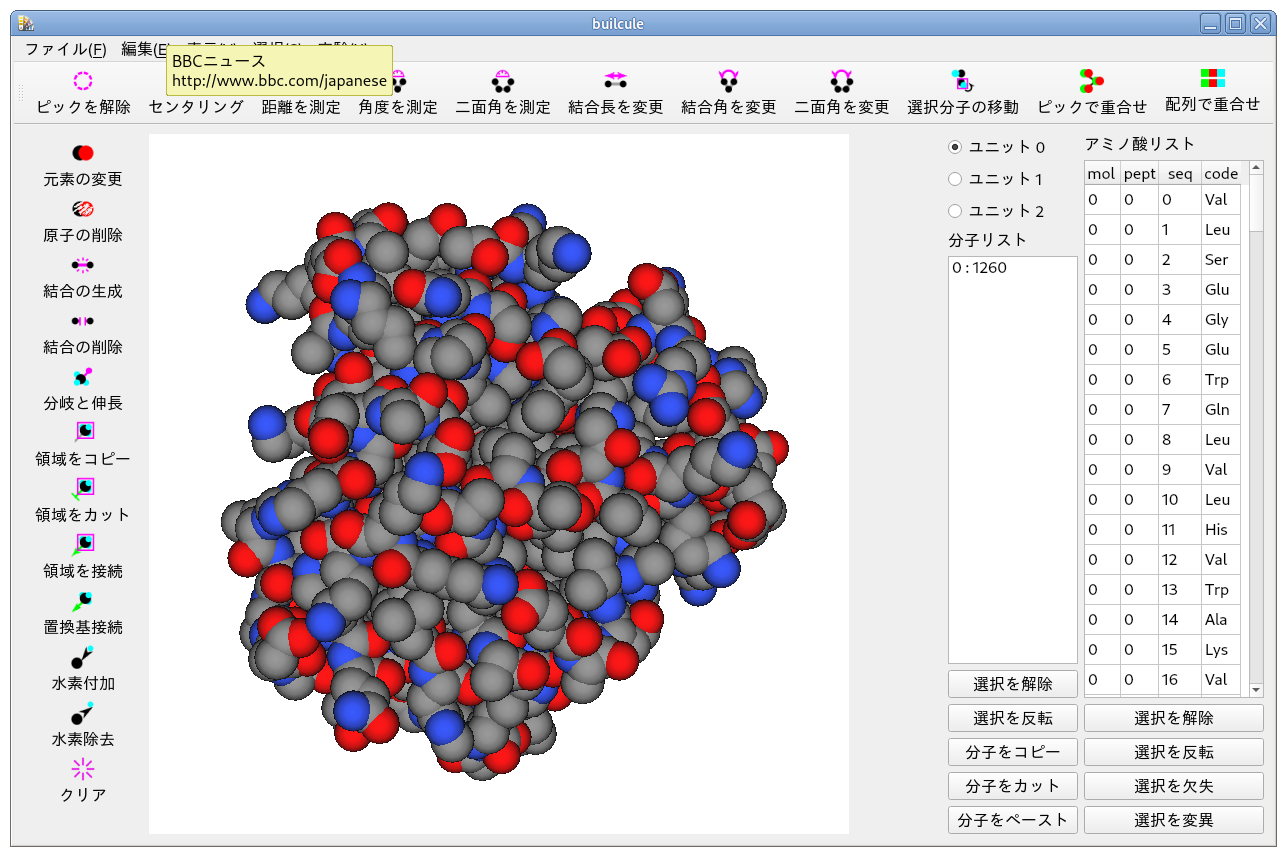 ペプチド（タンパク質）から水素除去した状態
