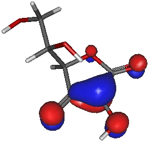 アスコルビン酸アニオンの HOMO