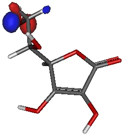 アスコルビン酸カチオンラジカルの SOMO