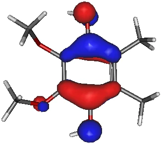 ユビヒドロキノンの HOMO