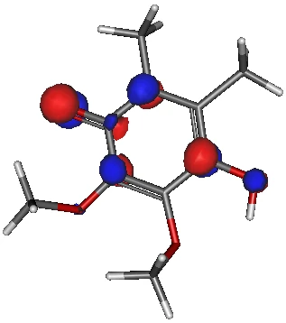 ユビセミキノン陰イオンの HOMO