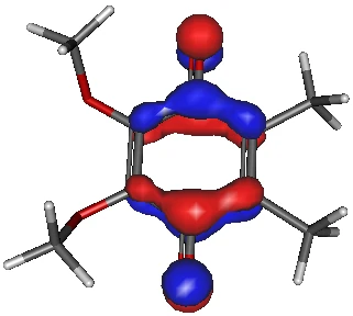 ユビキノン陰イオンラジカルの SOMO