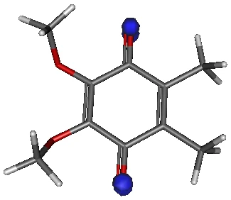 ユビキノン陰イオンラジカルのスピン密度