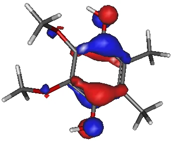 ユビキノン陽イオンラジカルの SOMO