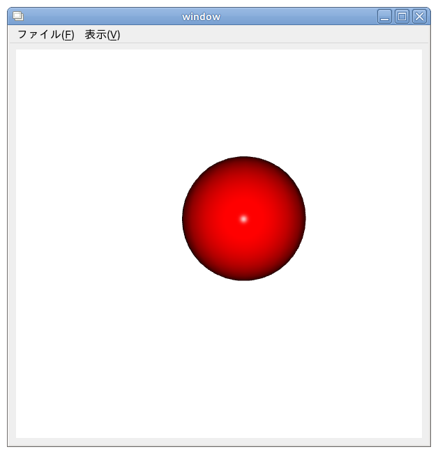Qt3D で球を描画