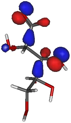 アルドペントース型リボースの HOMO
